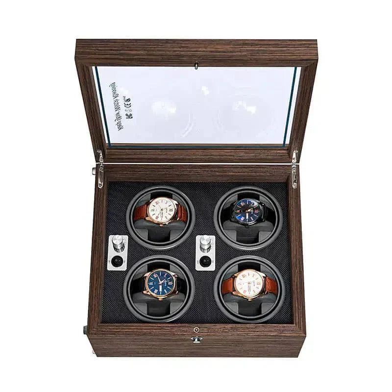 Coffre Fort Montre Bois Ardoise Vitrine Verre