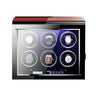 Remontoir Montre Automatique Bois Laqué 6 Slots Tactile