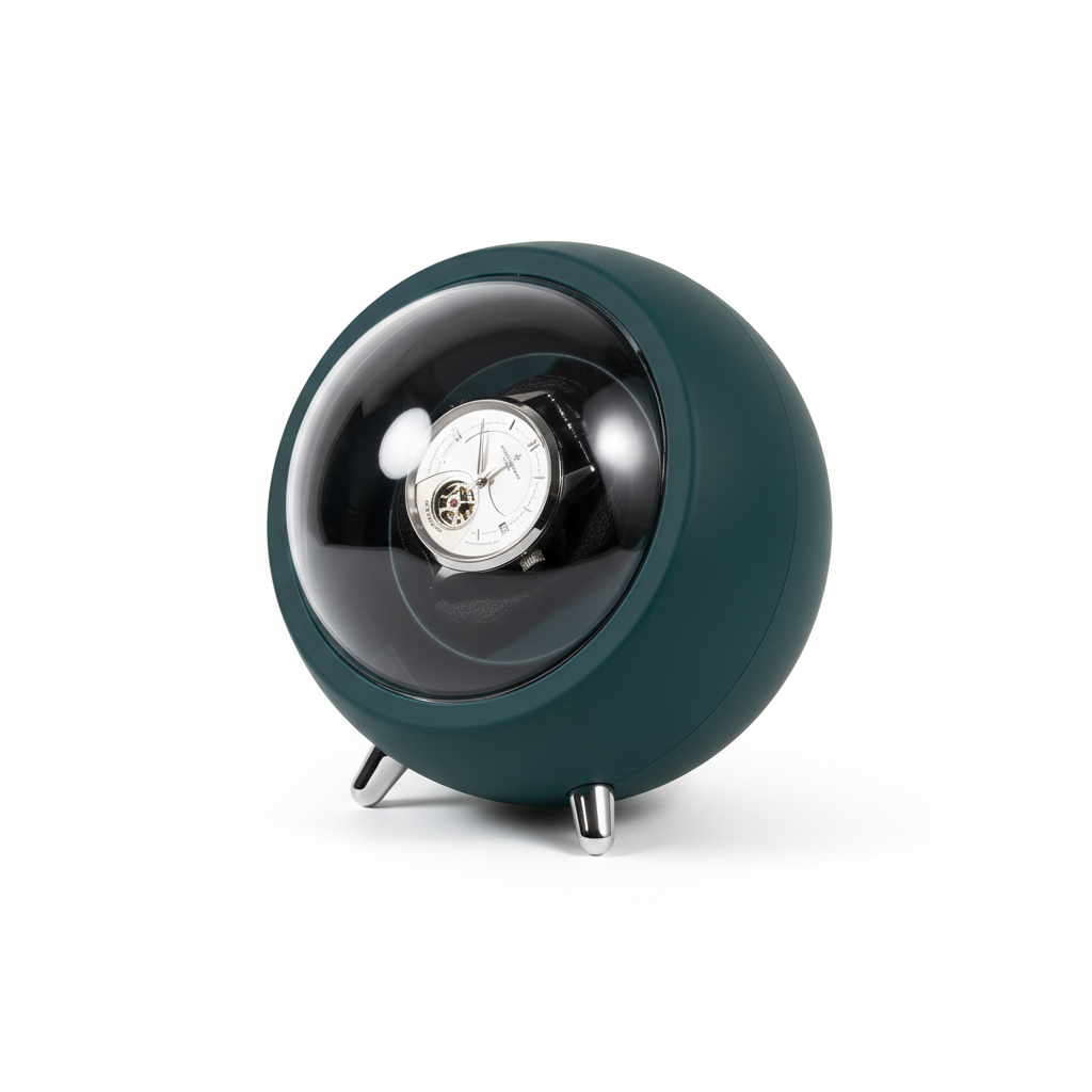 Remontoir Montre Acrylique Vert 1 Emplacement