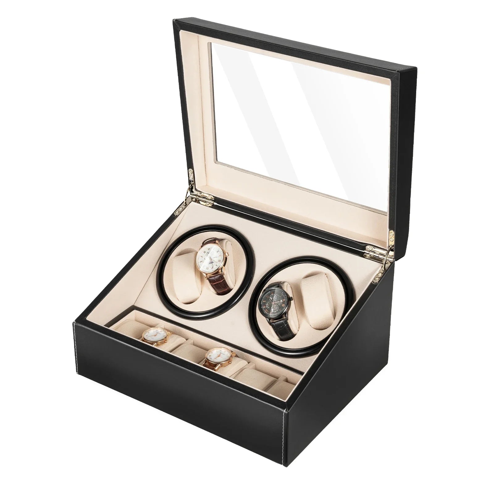 Remontoir Montre Cuir 10 Places Silencieux