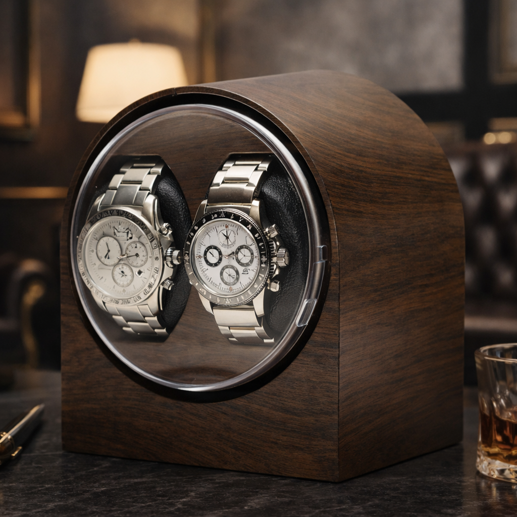 Remontoir Montre Bois 2 Places USB