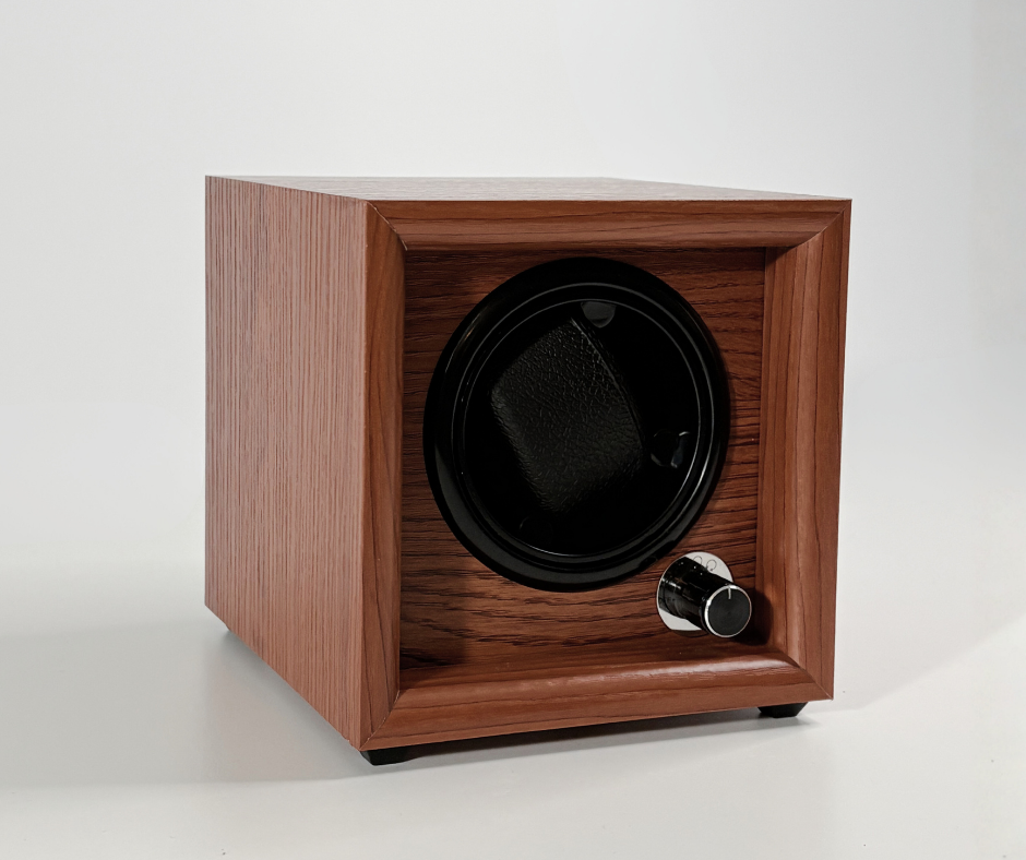 Remontoir Montre Bois Massif Noyer Coffret