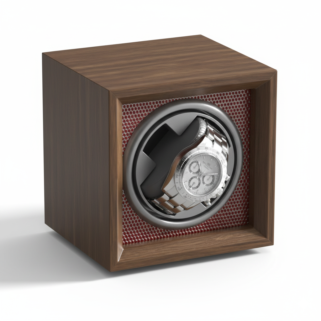 Remontoir Montre Bois Luxe 1 Emplacement