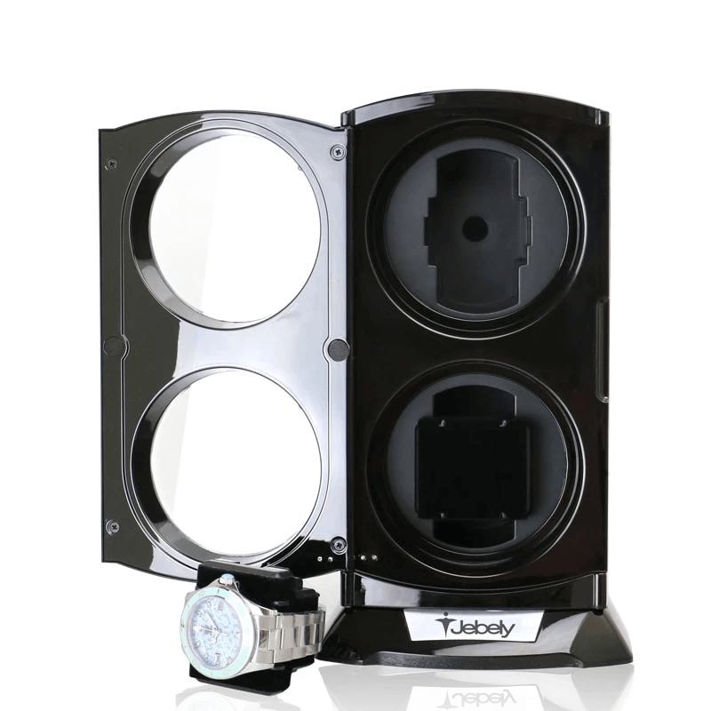 Remontoir Montre Automatique Double 2 Slots Noir