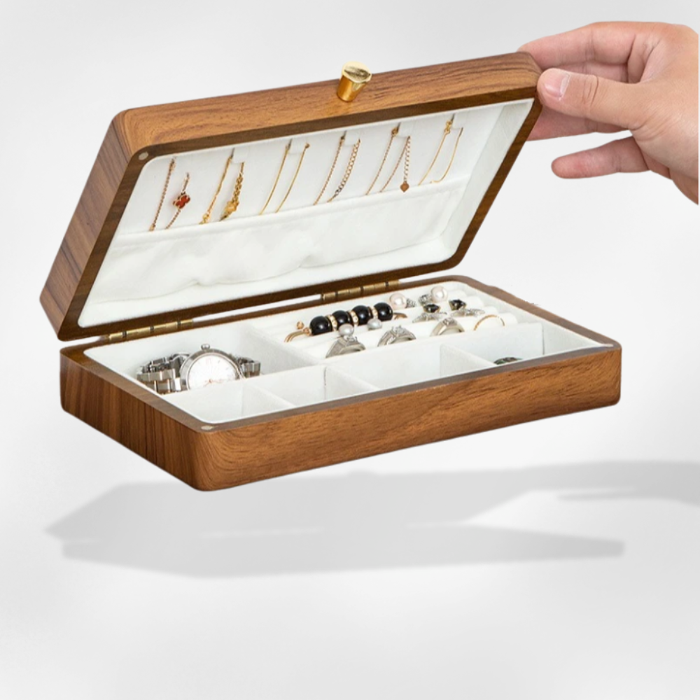 Boîte à Bijoux Bois Design Colliers Bagues