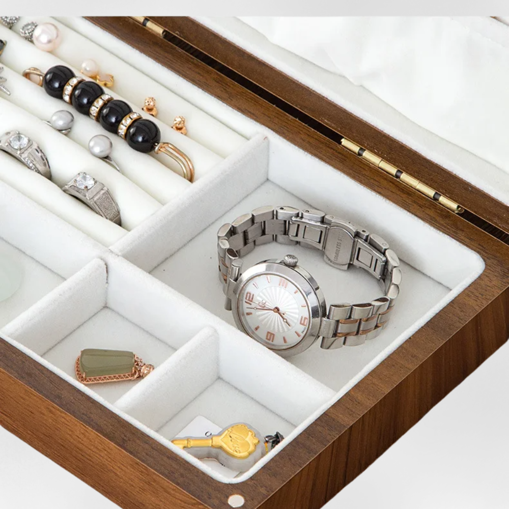 Boîte à Bijoux Bois Design Colliers Bagues