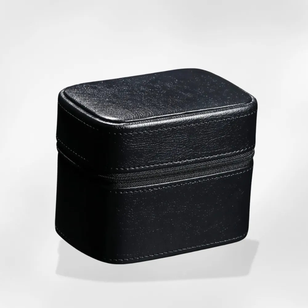 Boîte à Bijoux Cuir Homme Voyage Compact