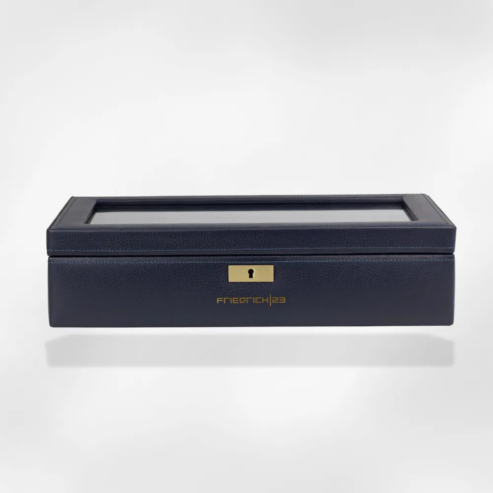 Coffre Fort Montre Bois Cuir 8 Places