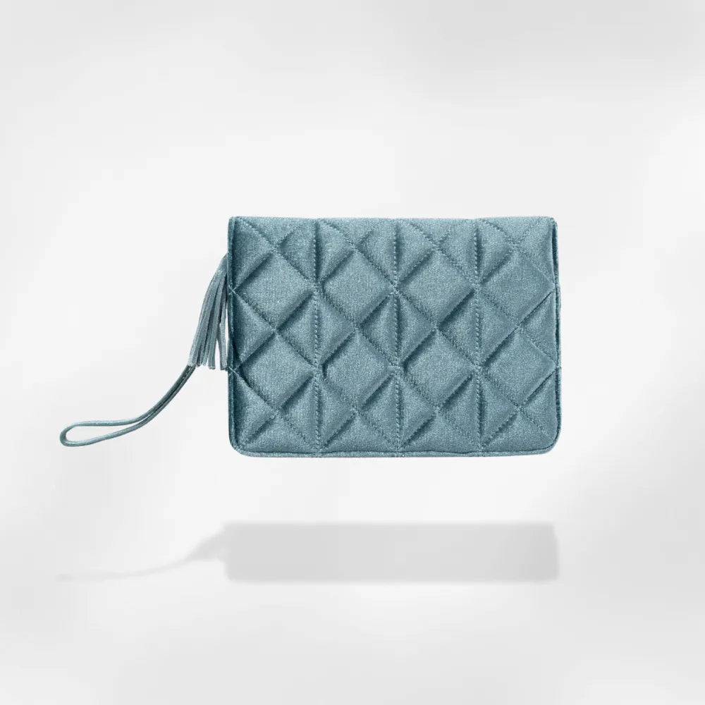 Pochette Bijoux Velours Matelassé Voyage