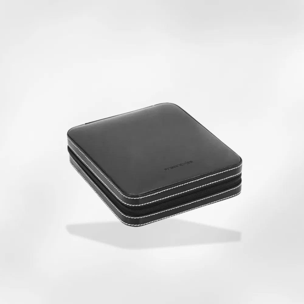 Boîte à Bijoux Cuir Velours Homme Compact