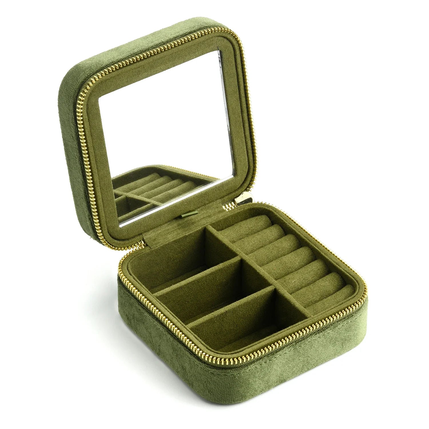Boite Bijoux Poche Velours Compacte