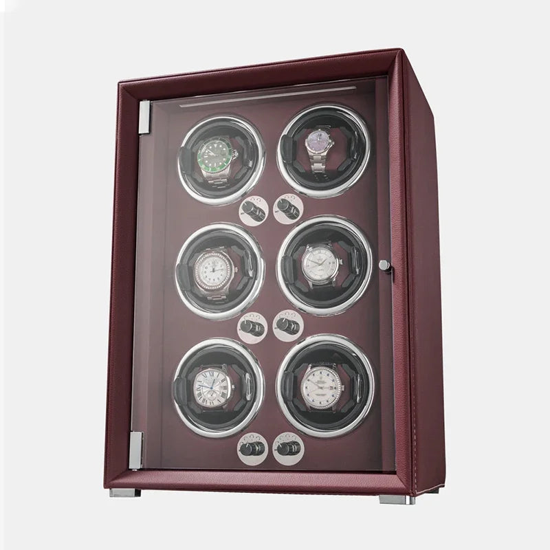 Coffre Fort Montre Cuir Remontoir Multi Emplacements