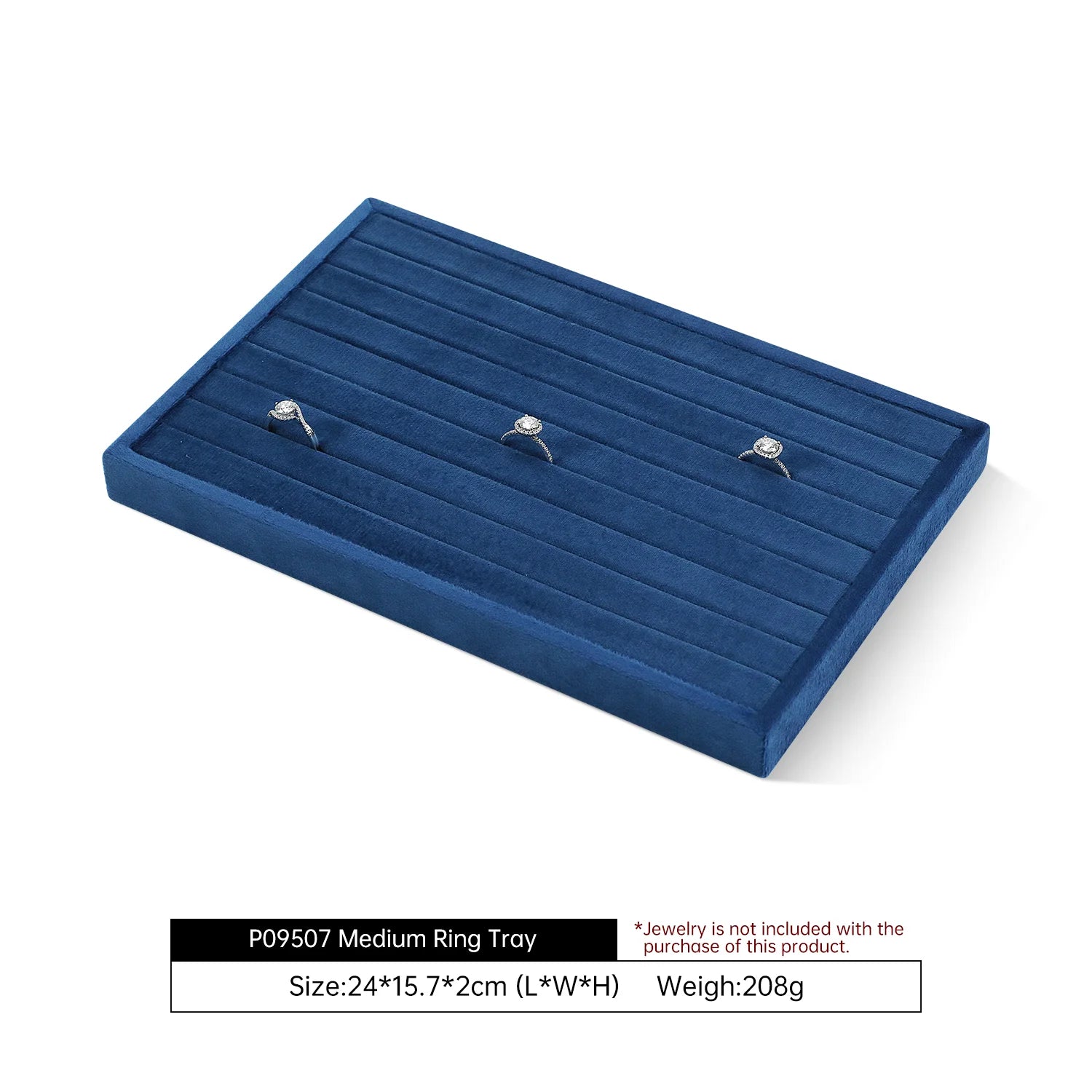 Plateau Bijoux Velours Tiroirs Multi Compartiments