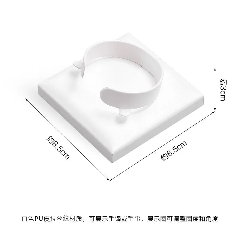 Buste Bijoux Cuir Blanc Mannequin Multifonction