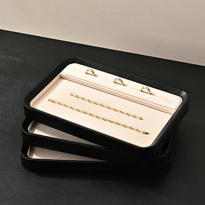 Plateau Cuir Bague Collier Pendentif Premium