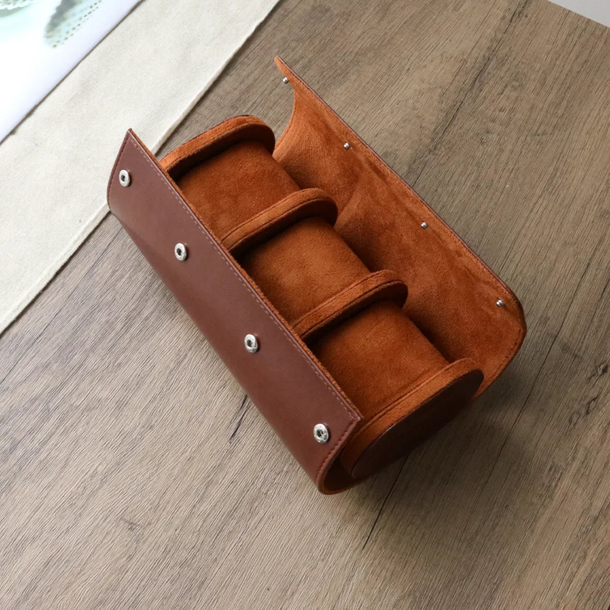 Coffret Montre Simili Cuir 3 Places Voyage