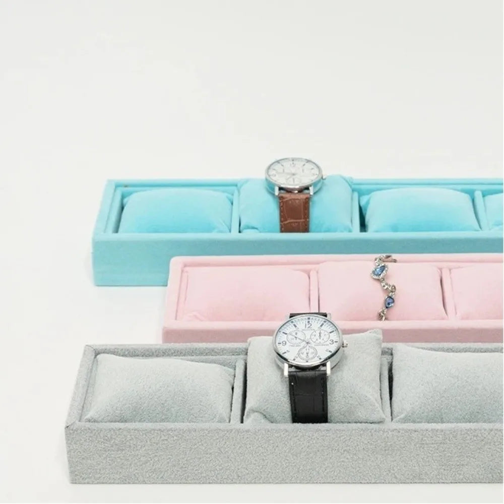 Plateau Velours 4 Emplacements Bracelet Montre