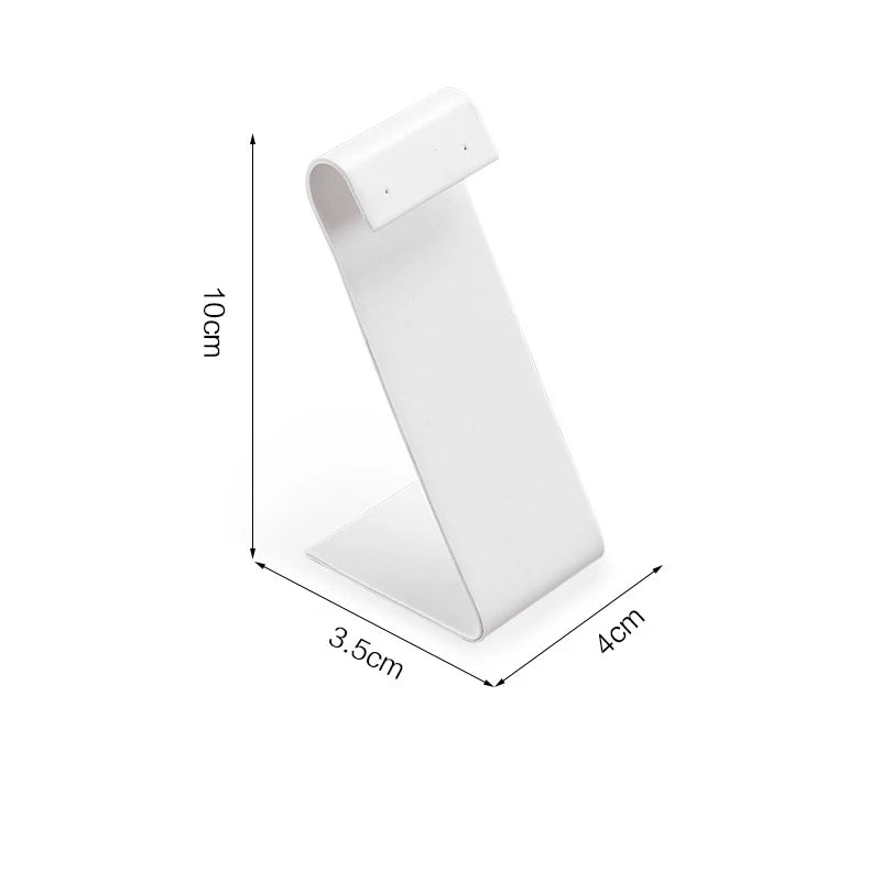 Présentoir Bijoux Cuir Blanc Multifonction