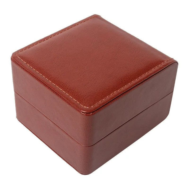 Boite a Montres Cuir Rouge 1 Emplacement