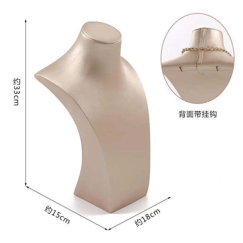 Présentoir Bijoux Cuir Blanc Comptoir Boutique