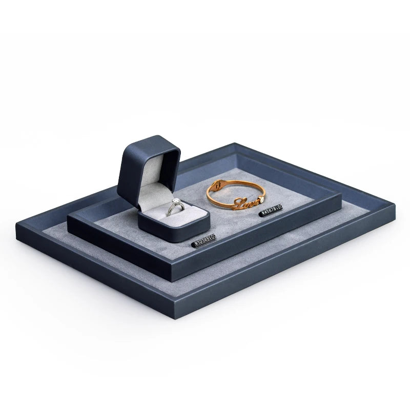 Plateau Bijoux Cuir Tiroir Collier Bracelet Bague