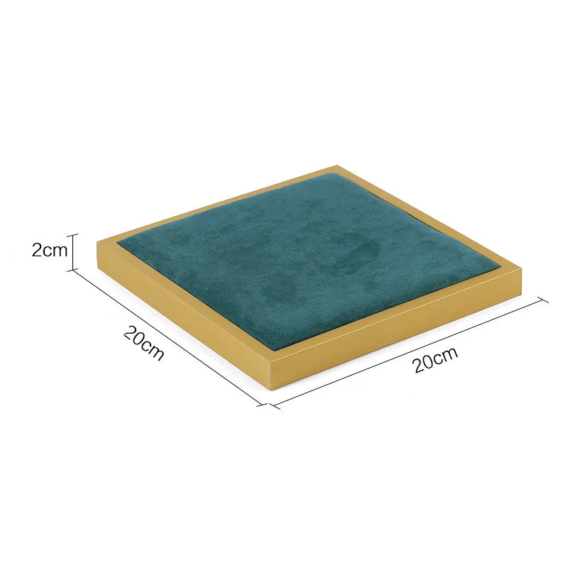 Présentoir Bijoux Métal Vert Doré Modulaire