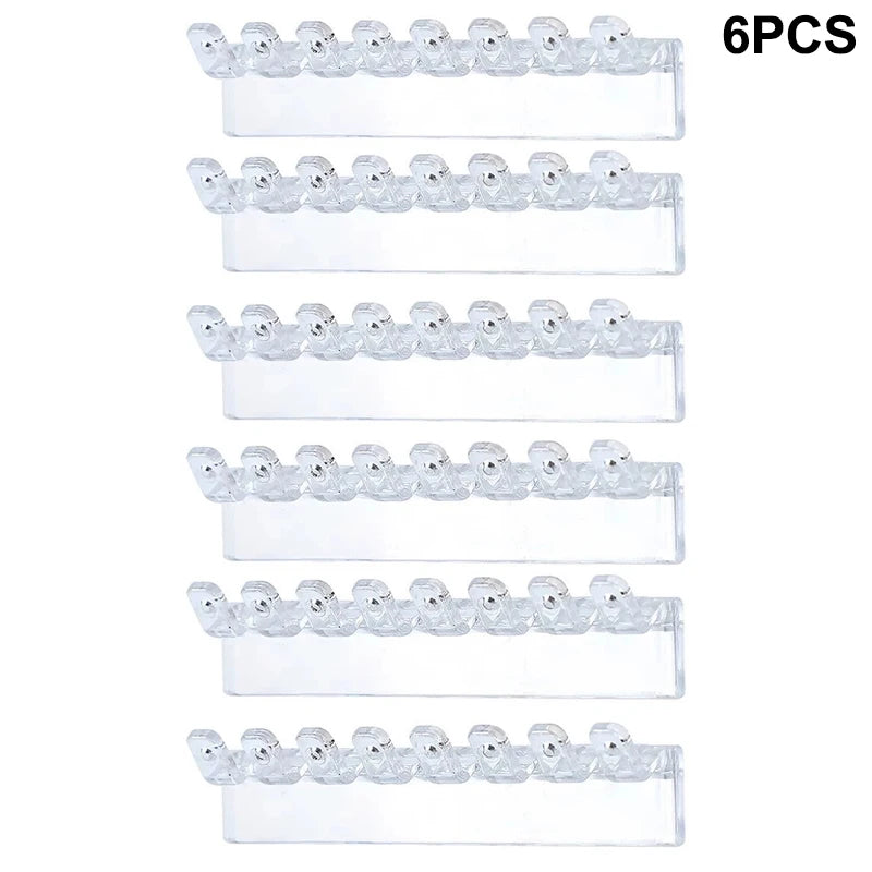 Porte Collier Plastique Mural Auto-Adhésif Lot