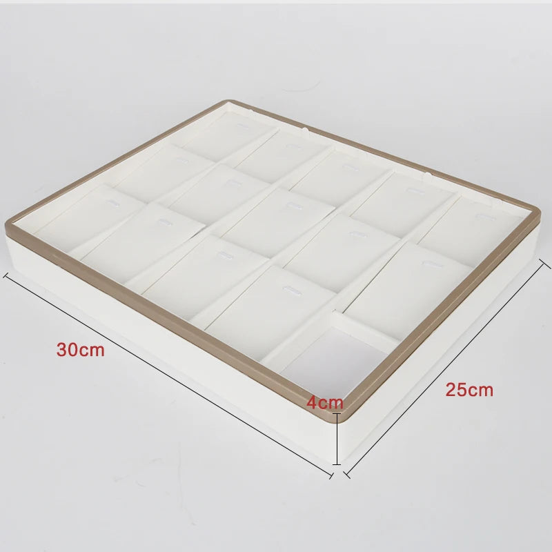 Plateau Bijoux Cuir Comptoir Multicolore Organisateur