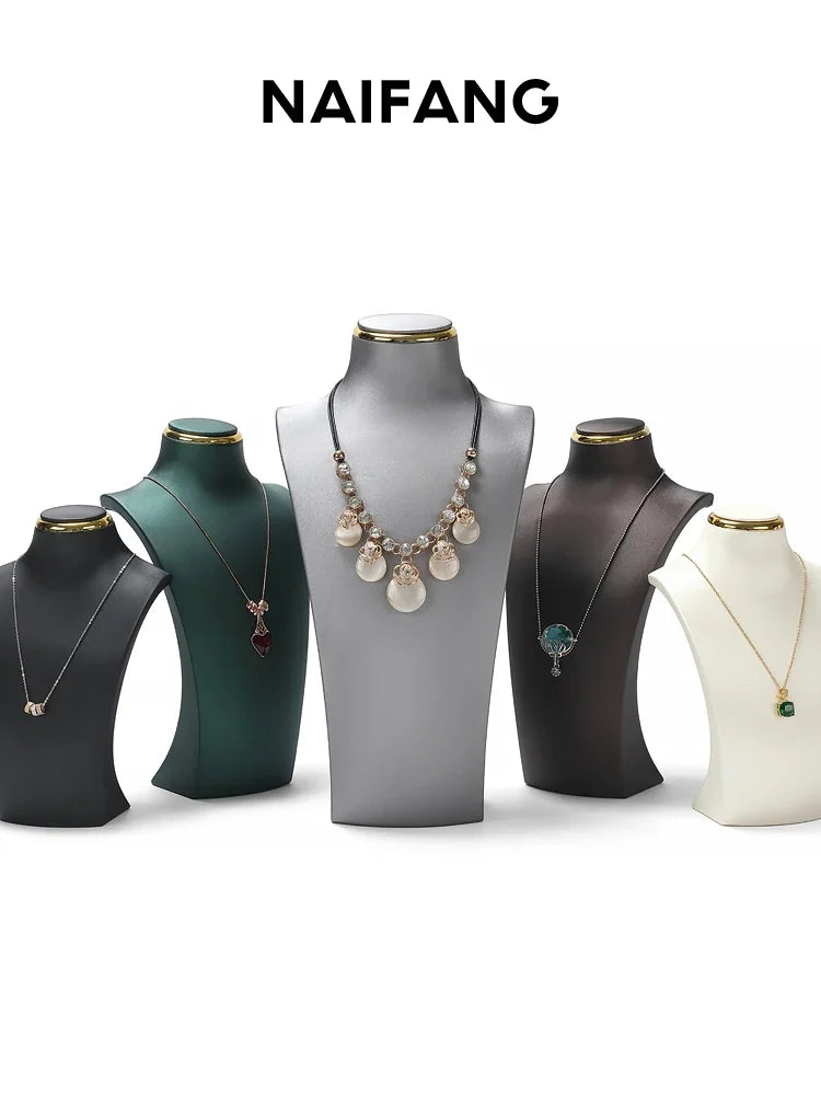 Buste Collier Résine Cou Figurine Vitrine