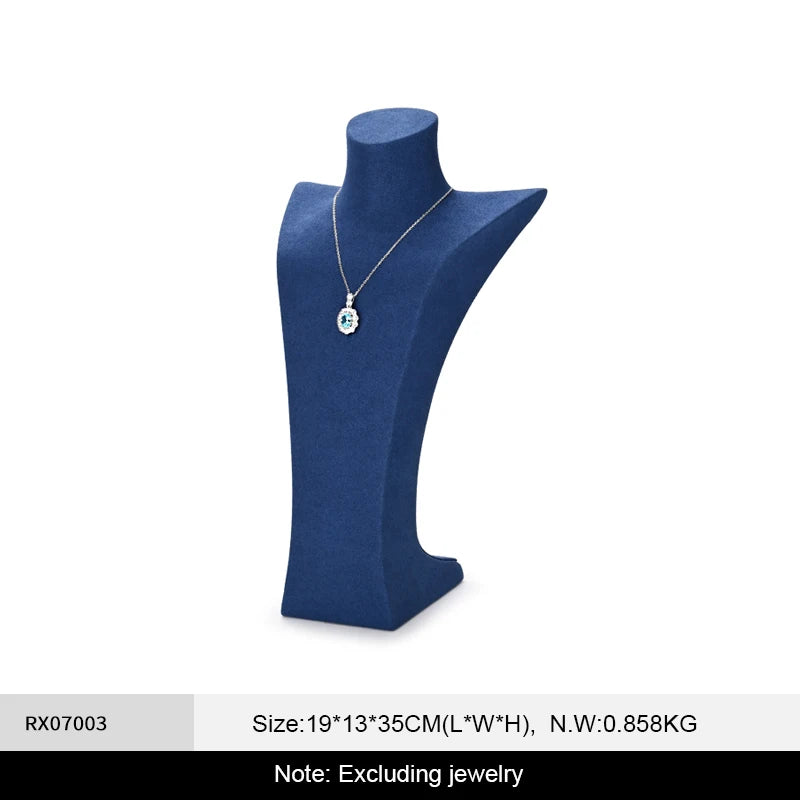 Buste Collier Velours Vitrine Bijouterie