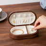 Boîte à Bijoux Bois Massif Voyage Compacte