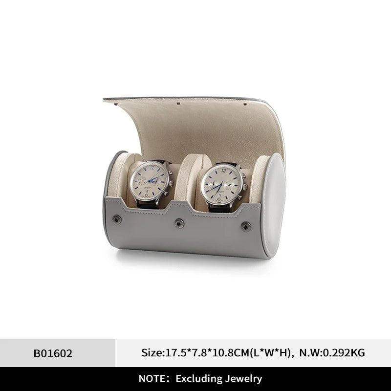 Étui Montre Cuir Voyage Rouleau Emplacements