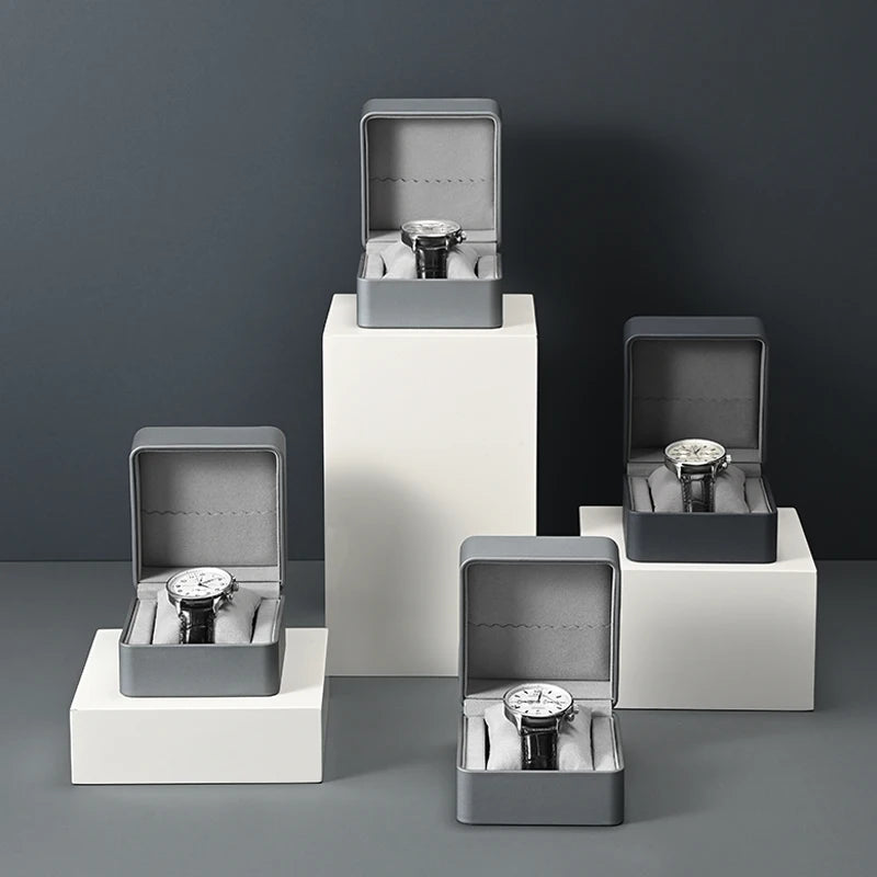 Boîte Montre Cuir Oreiller Vitrine Clapet