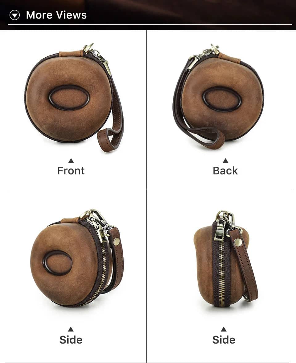 Étui Montre Cuir Marron Clair Équestre