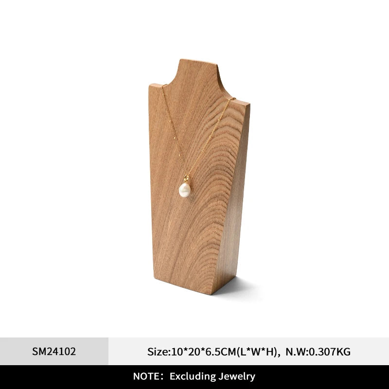 Présentoir Collier Buste Bois