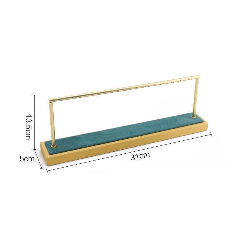 Présentoir Bijoux Métal Vert Doré Modulaire