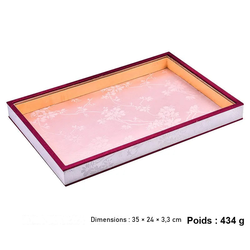Boîte à bijoux tissu floral – vue 19