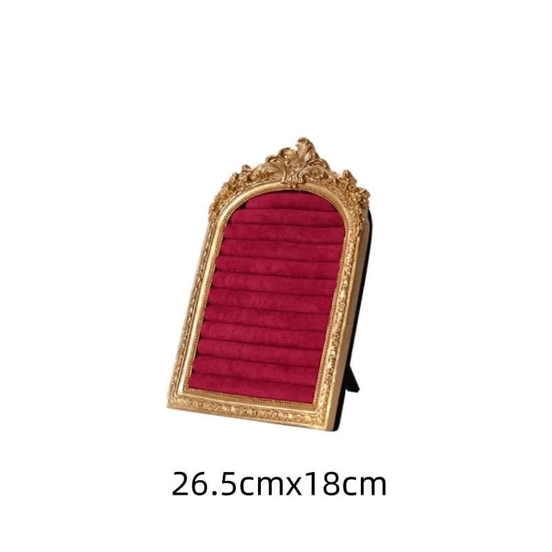 Présentoir Bijoux Résine Velours Rétro Vintage