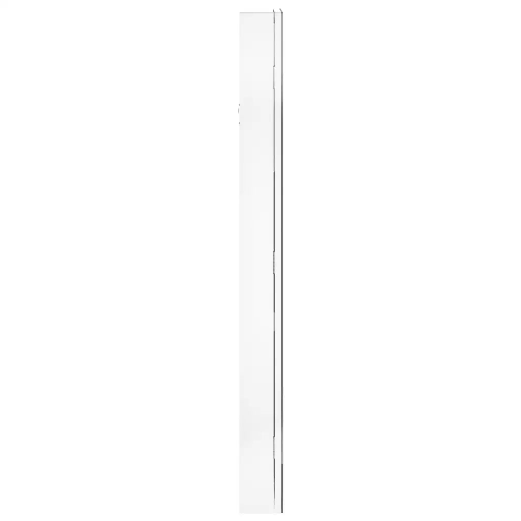 Boîte Bijoux Bois Murale Blanche Sans Cadre LED