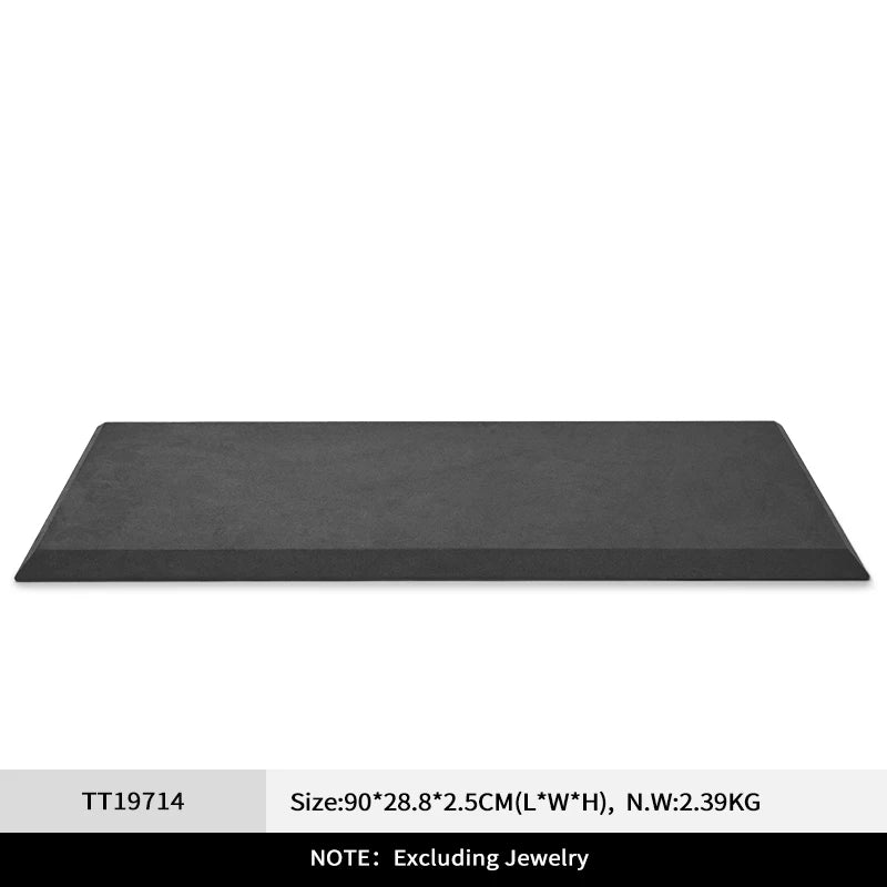 Présentoir Bijoux Velours Gris Boutique