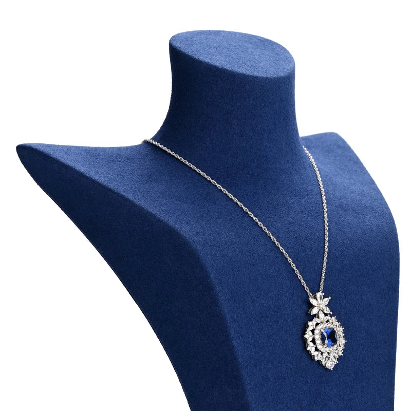 Buste Collier Velours Vitrine Bijouterie