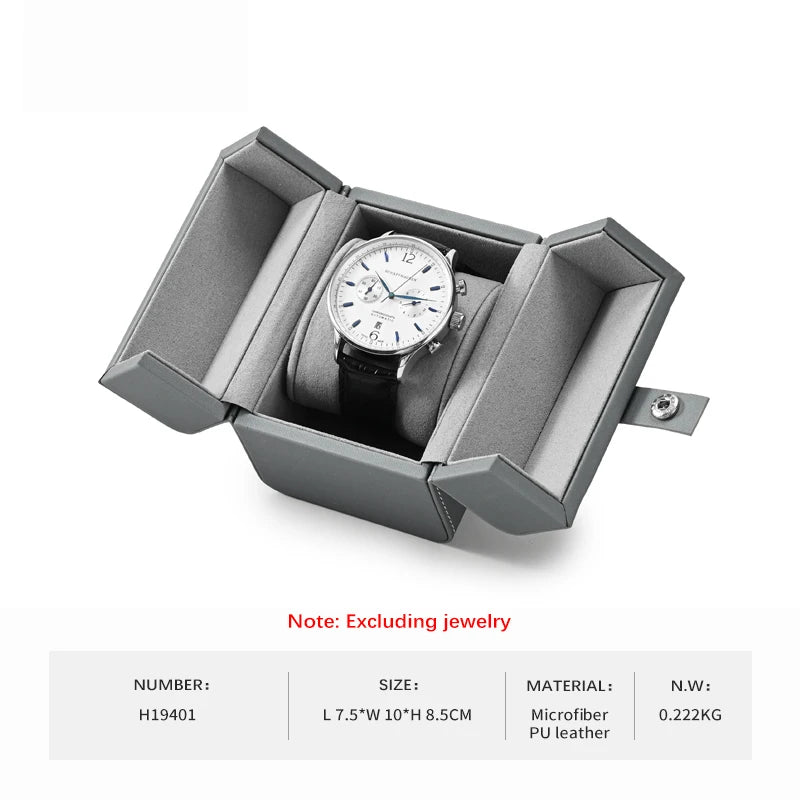 Boîte Montre Cuir PU Double Ouverture