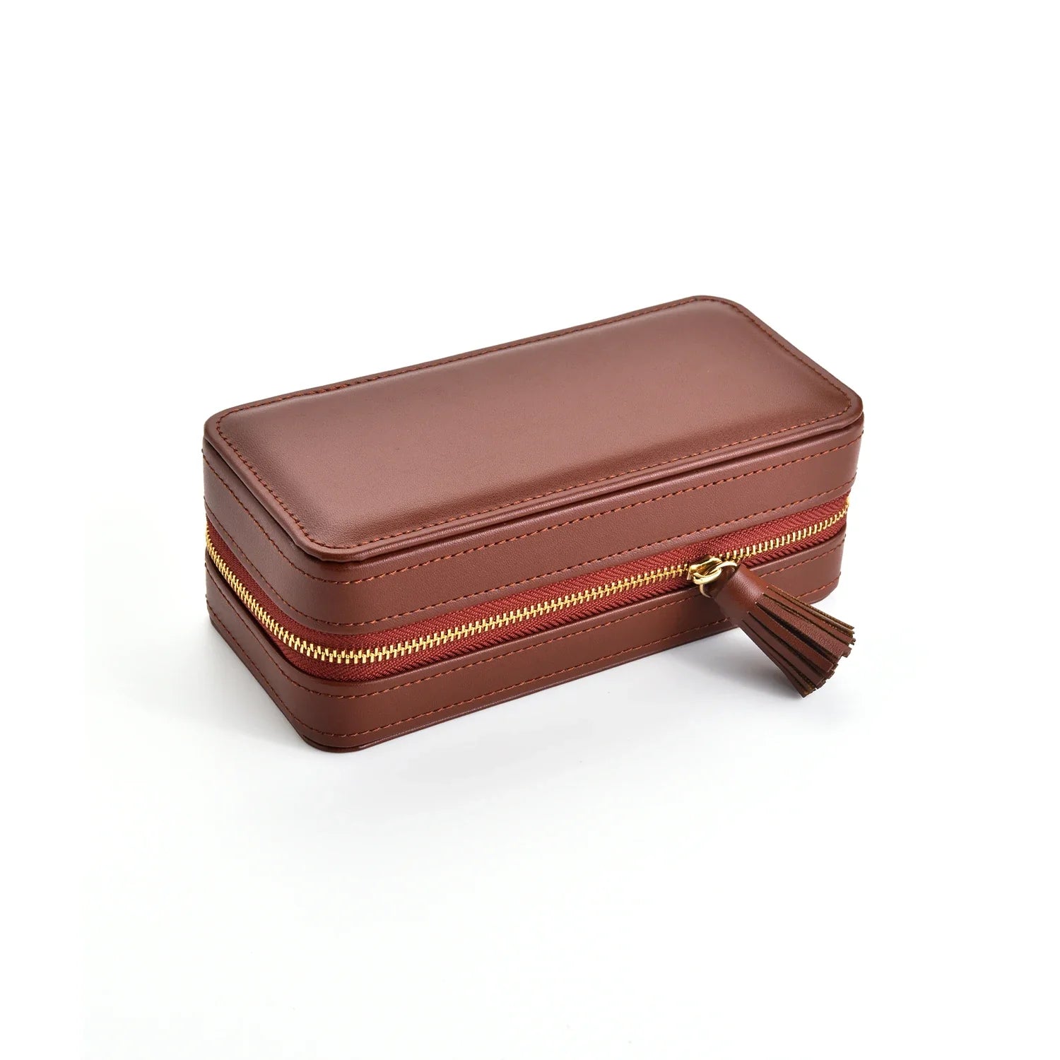 Boîte Montre Bijoux Cuir PU Velours Homme