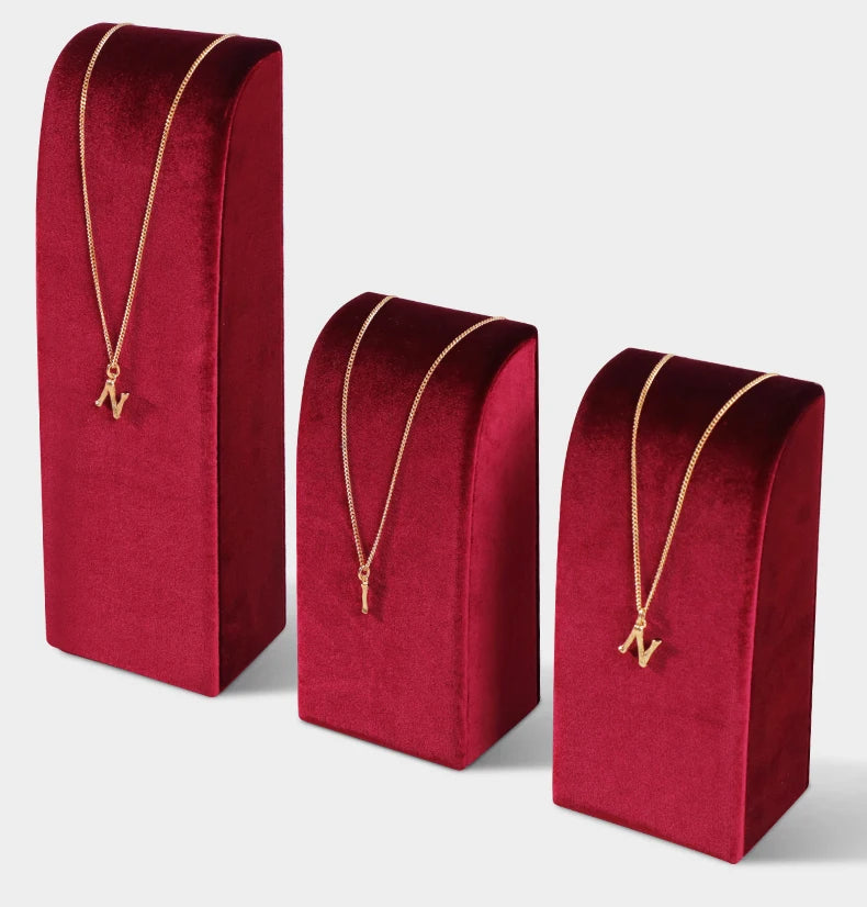 Présentoir Collier Velours Vertical Multicolore