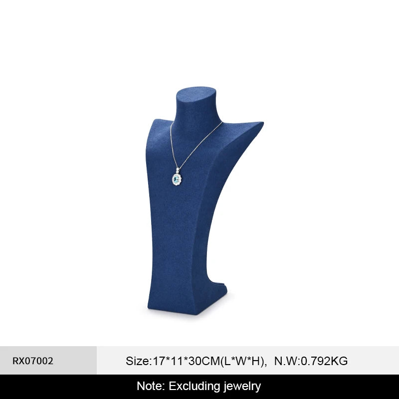 Buste Collier Velours Vitrine Bijouterie