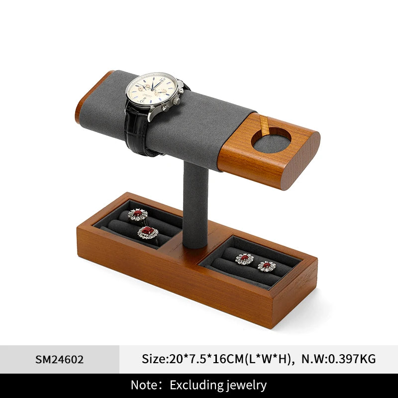 Présentoir Montre Bois Chargeur Applewatch Support