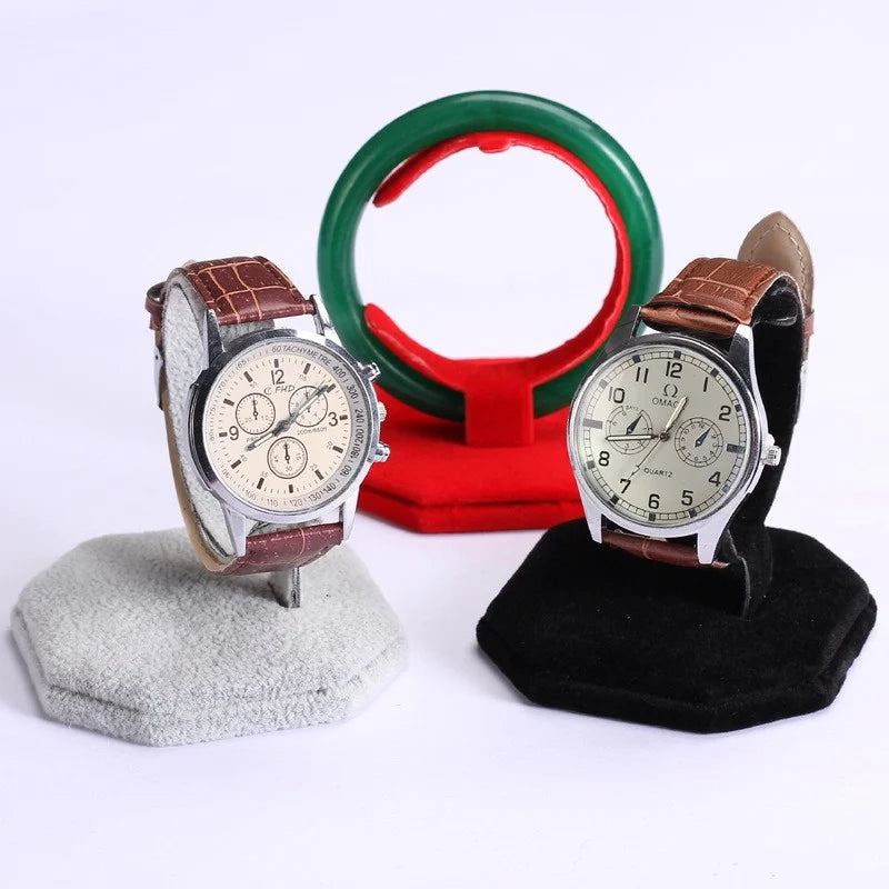 Présentoir Bracelet Montre Velours Forme C