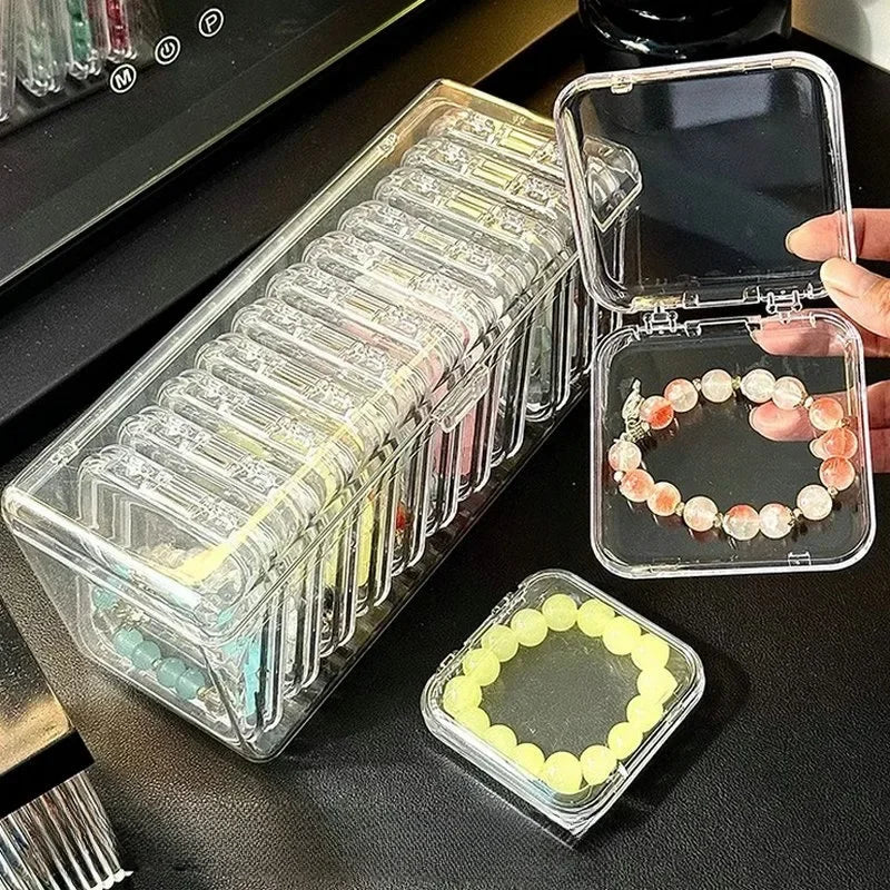 Boîte Bijoux Acrylique Transparent Rangement Compartiments