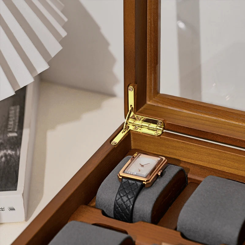 Coffre Fort Montre Bois 10 Emplacements Luxe