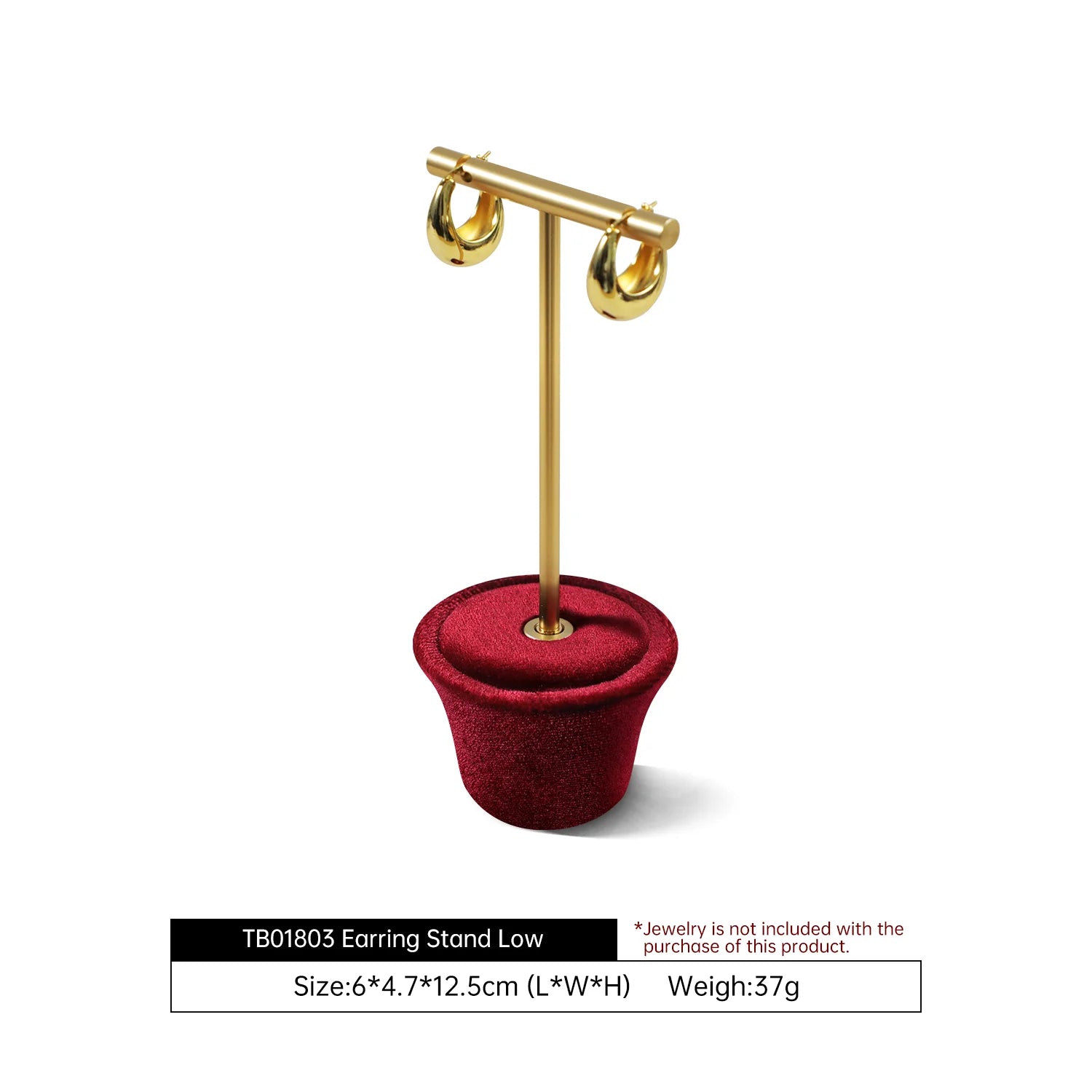 Ensemble Présentoirs Bijoux Velours Vitrine Complète